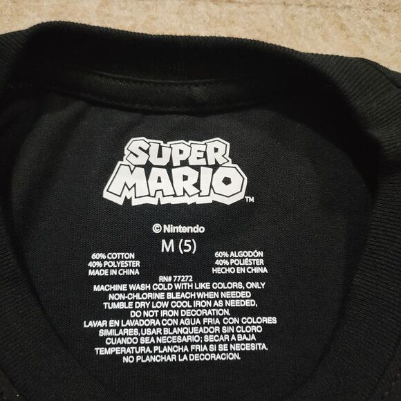 Nintendo Super Mario Black and Red Short Sleeve T-Shirt #G - Picture 3 of 3